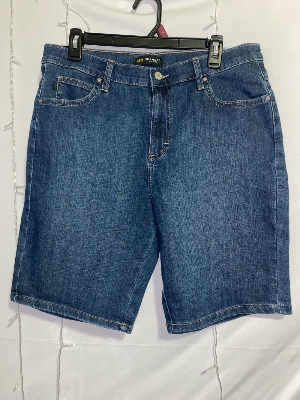 Lee Men’s Dark Blue Denim Jean Shorts